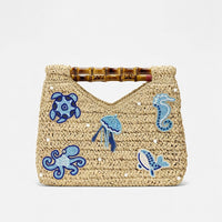 Cut Out Beaded Tote