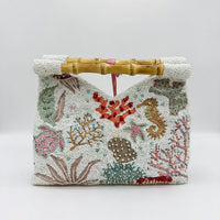 Cut Out Beaded Tote