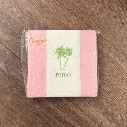 Estero Palm Light Pink Cocktail Napkins
