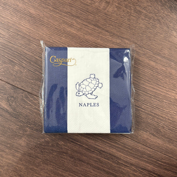 Naples Turtle Navy Cocktail Napkins