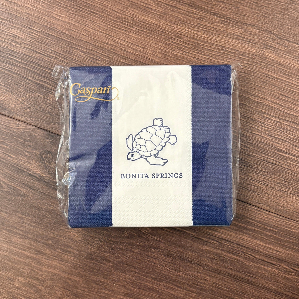 Bonita Springs Turtle Navy Cocktail Napkins