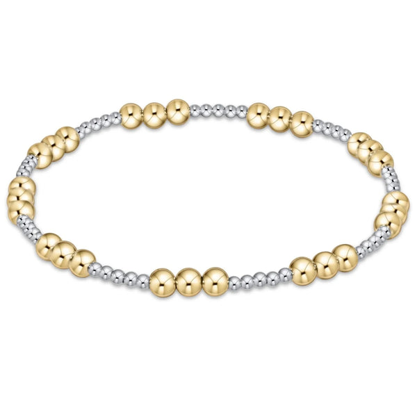 Classic Joy Mixed Metal Bead Bracelet