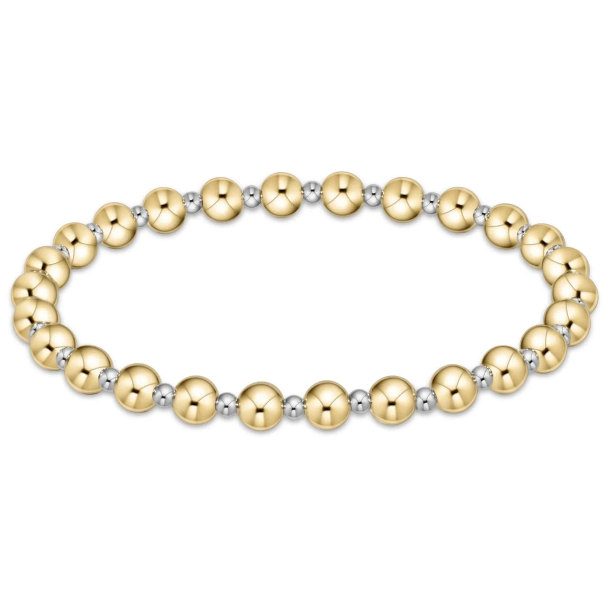 Classic Grateful Mixed Metal Bead Bracelet