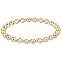 Classic Grateful Mixed Metal Bead Bracelet