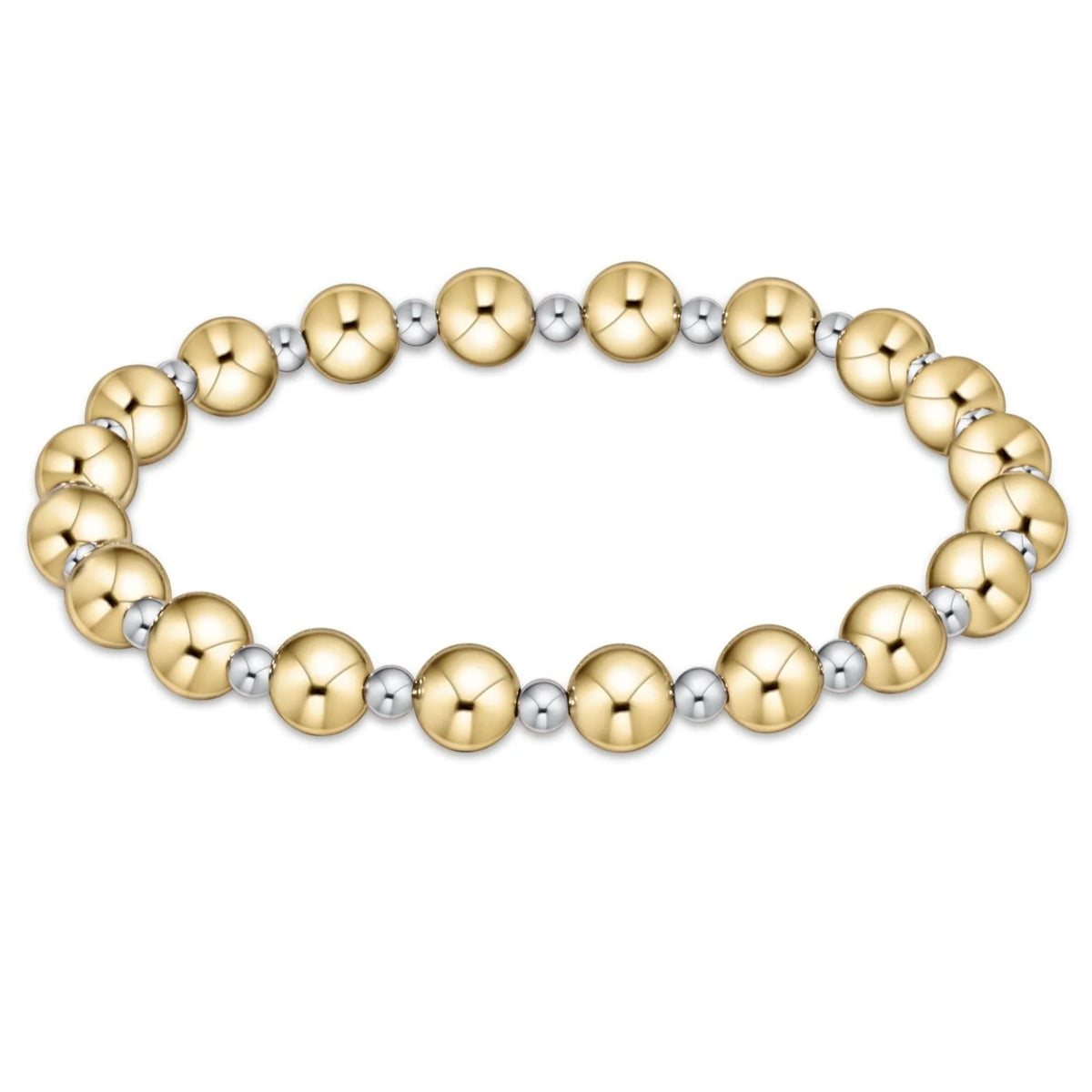 Classic Grateful Mixed Metal Bead Bracelet