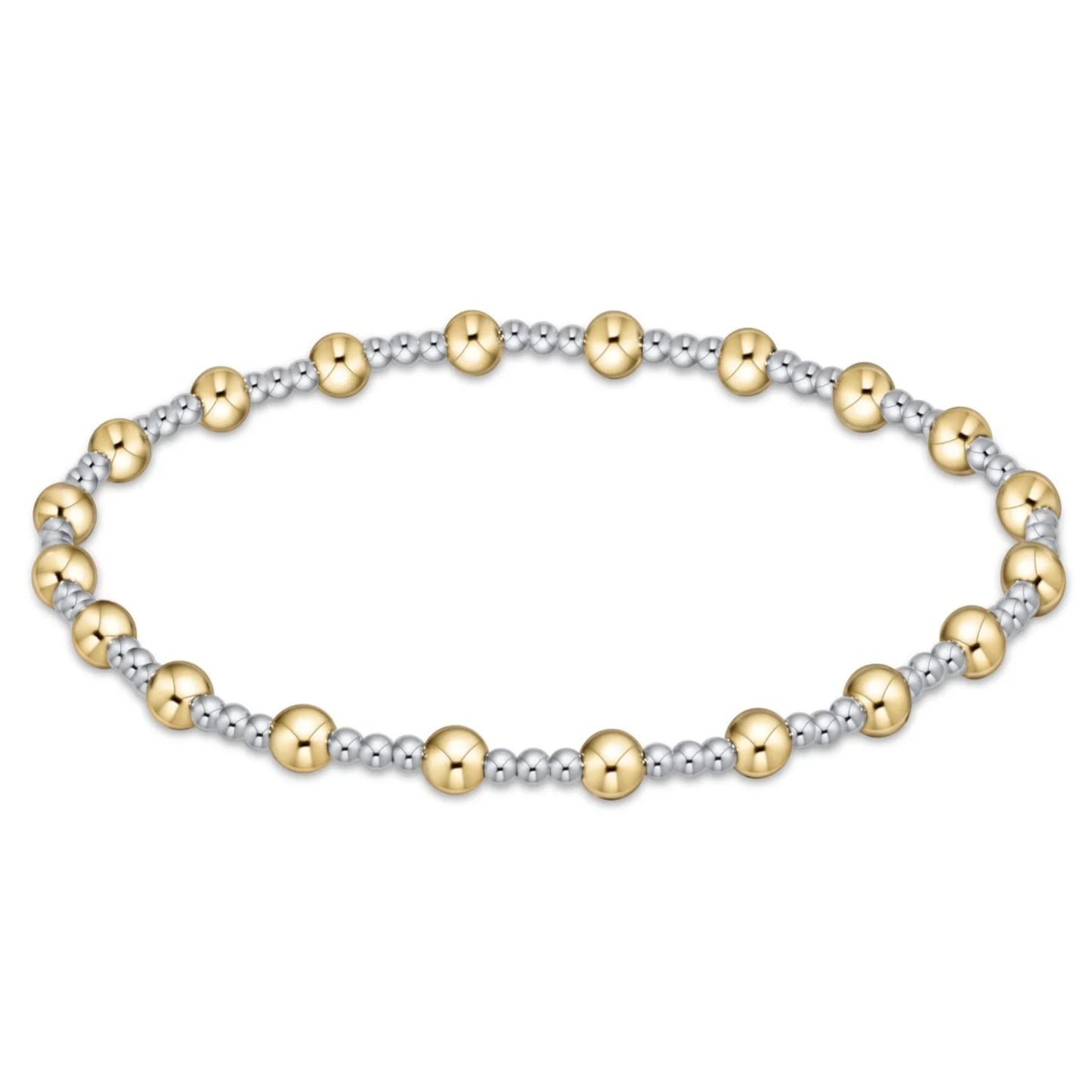 Classic Sincerity Mixed Metal Bead Bracelet