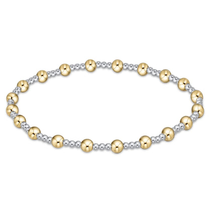 Classic Sincerity Mixed Metal Bead Bracelet
