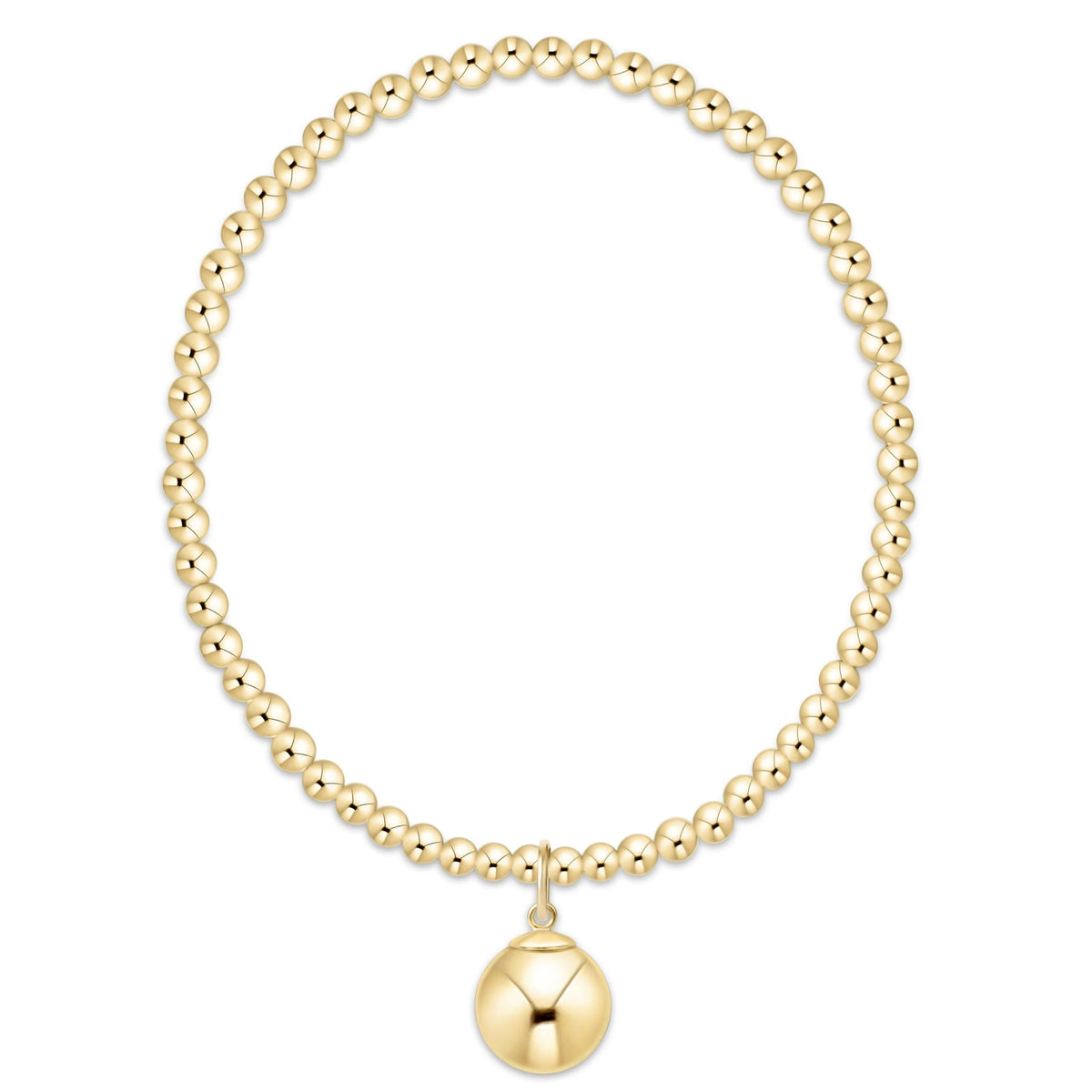 enewton Classic Gold 3mm Bracelet - Classic Gold 10mm Charm