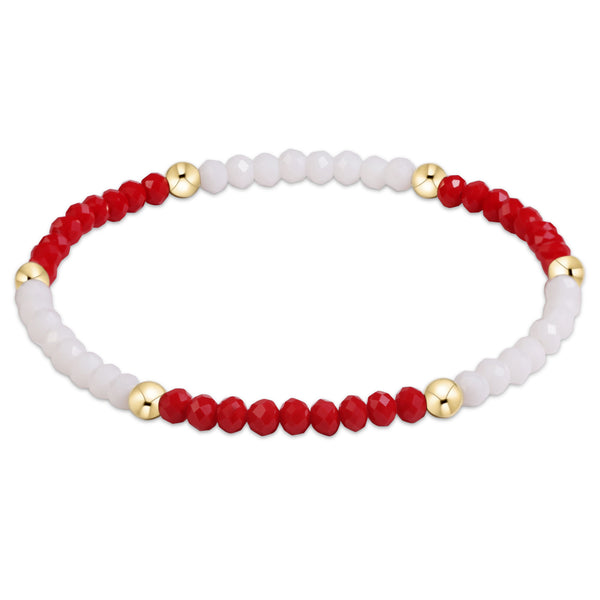Gameday Flirty Presence Bracelet - Red - White