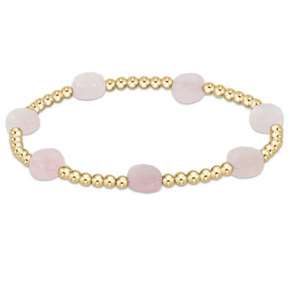 extends admire gemstone gold 3mm bead bracelet