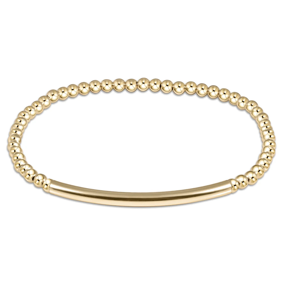 extends bliss bar smooth gold 3mm bracelet