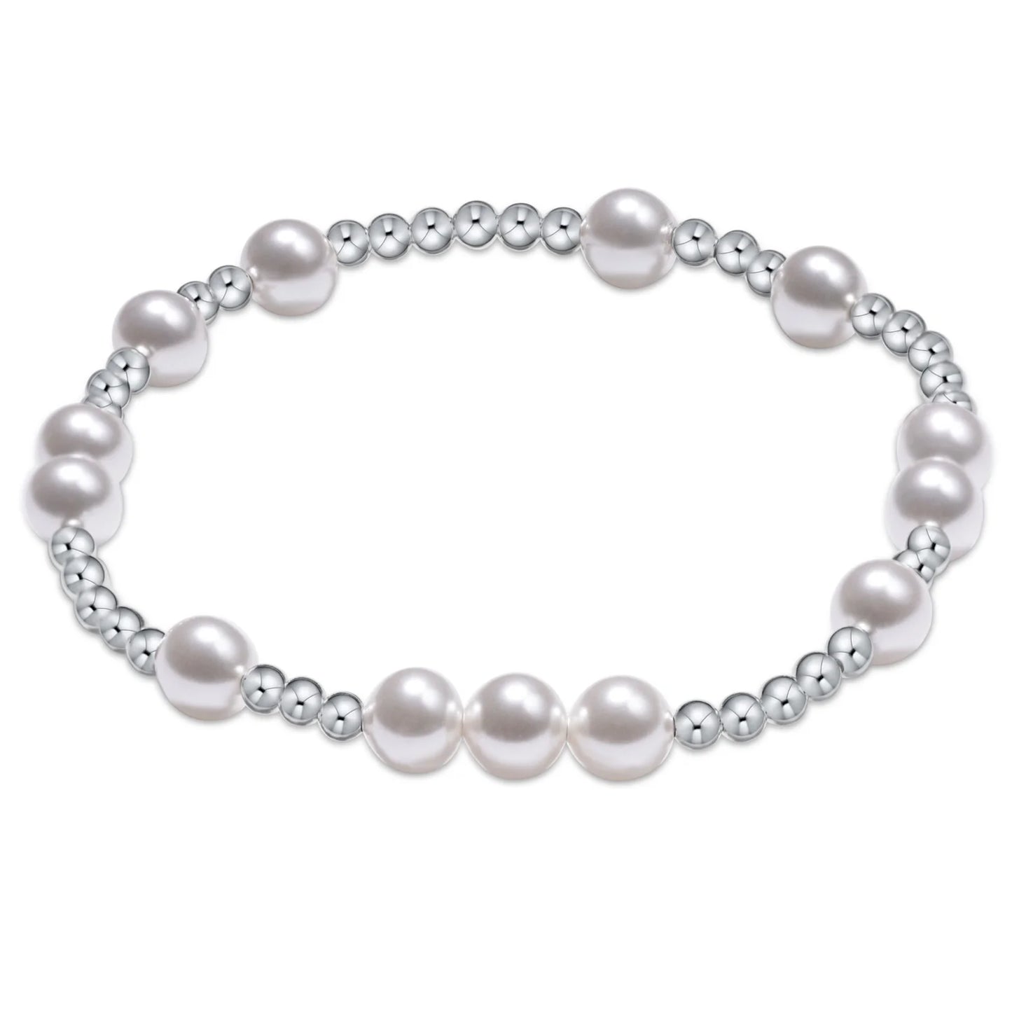 Hope Unwritten Sterling/Pearl Bead Bracelet