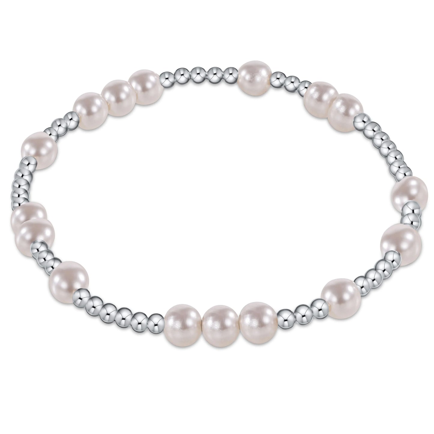 Extends Hope Unwritten Sterling/Pearl Bead Bracelet