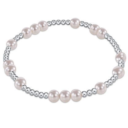 Extends Hope Unwritten Sterling/Pearl Bead Bracelet