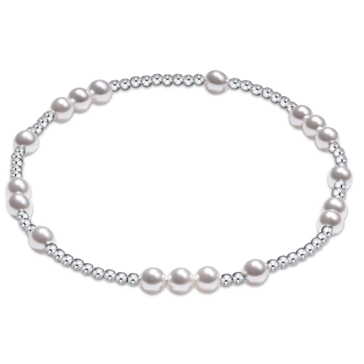 Hope Unwritten Sterling/Pearl Bead Bracelet