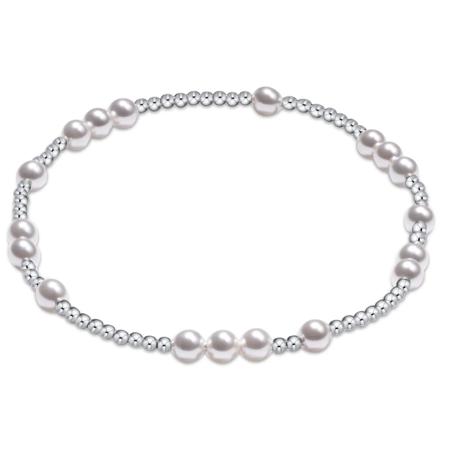 Hope Unwritten Sterling/Pearl Bead Bracelet