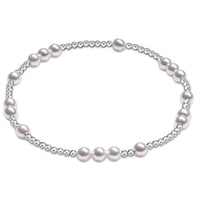 Hope Unwritten Sterling/Pearl Bead Bracelet