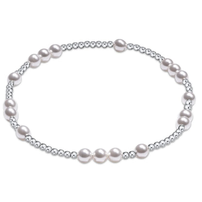 Hope Unwritten Sterling/Pearl Bead Bracelet