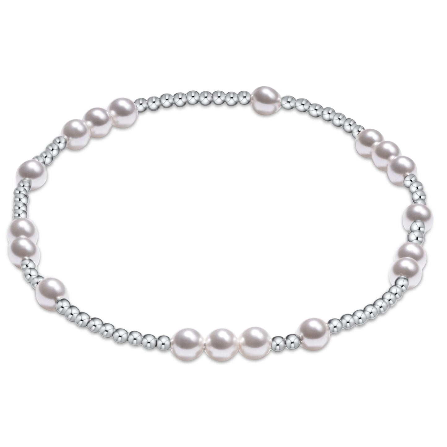 Extends Hope Unwritten Sterling/Pearl Bead Bracelet