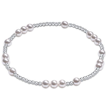 Extends Hope Unwritten Sterling/Pearl Bead Bracelet