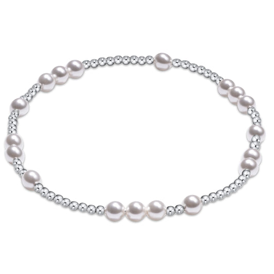 Extends Hope Unwritten Sterling/Pearl Bead Bracelet