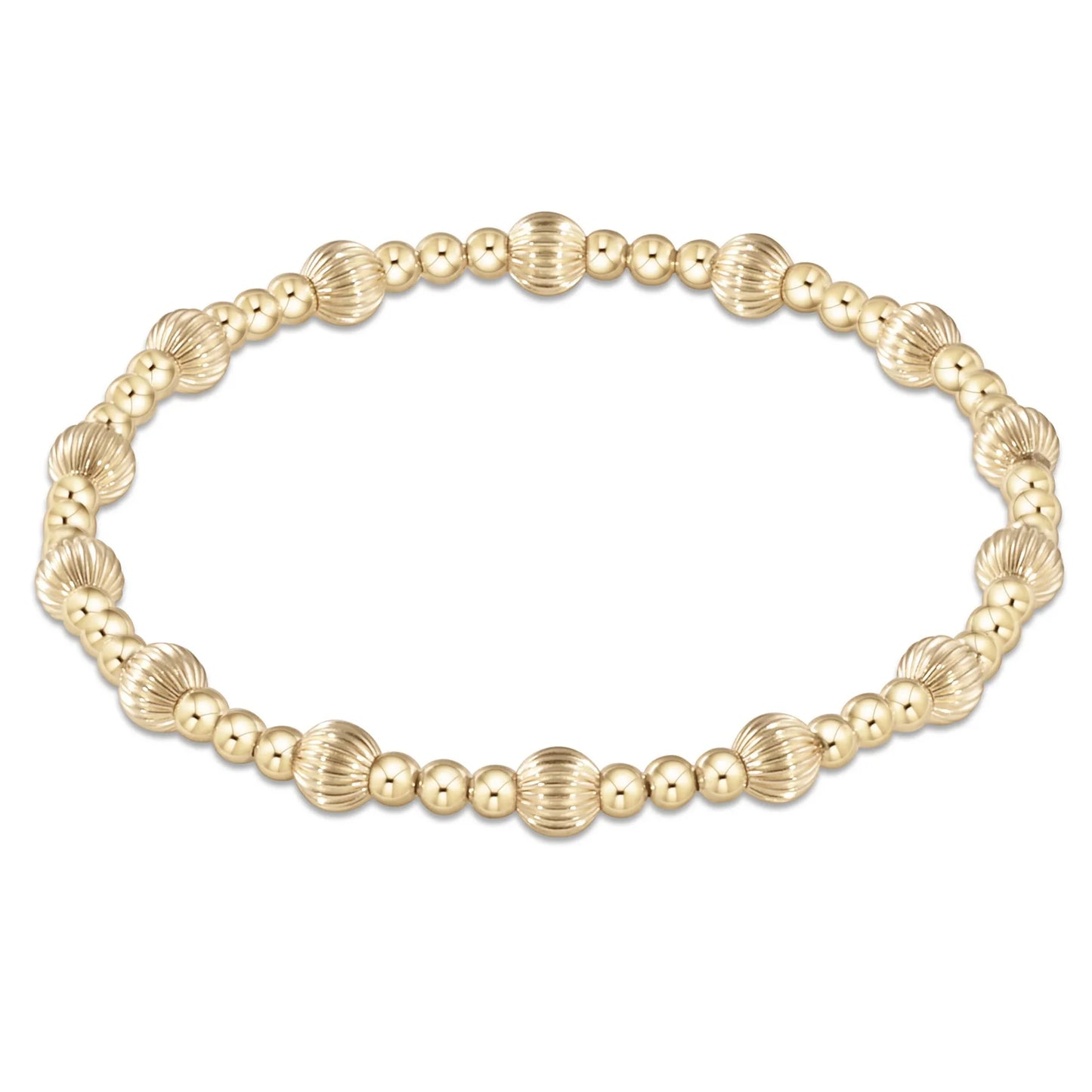 Dignity Sincerity Gold Bead Bracelet