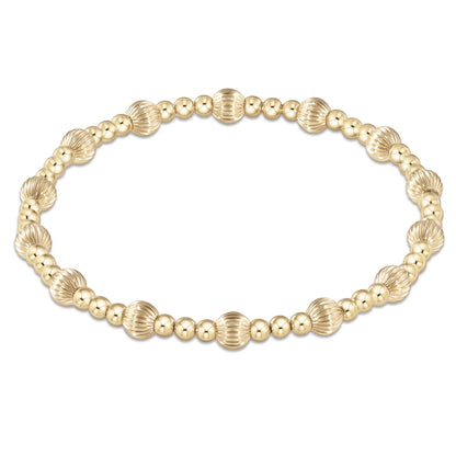 Dignity Sincerity Gold Bead Bracelet