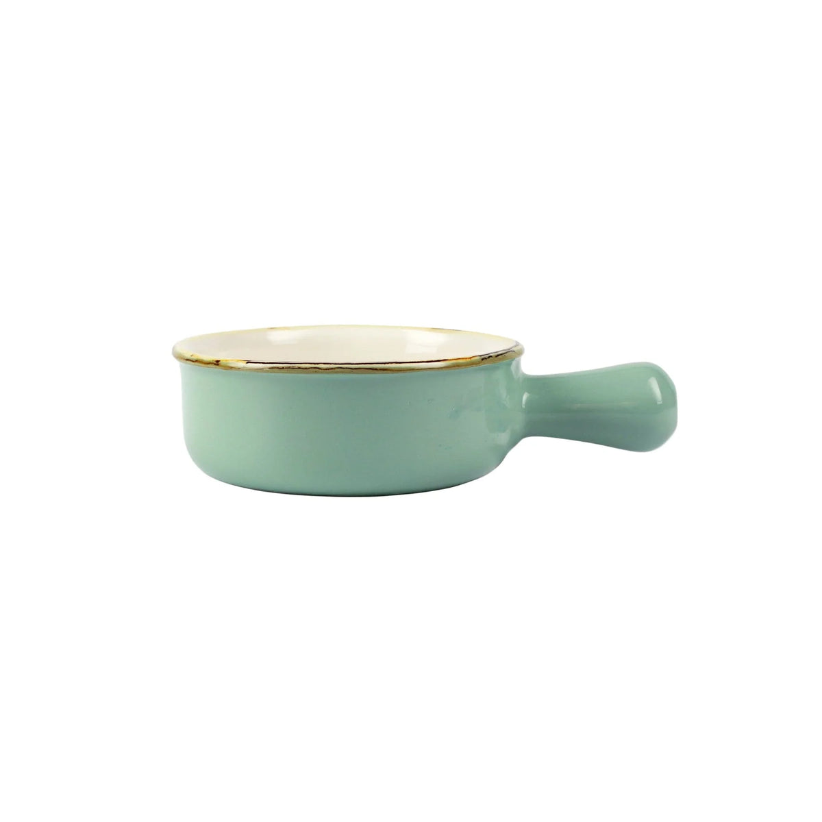 Italian Bakers Aqua Small Round Baker with Large Handle