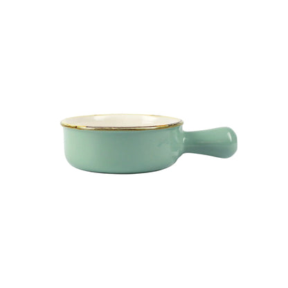 Italian Bakers Aqua Small Round Baker with Large Handle
