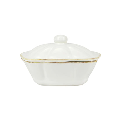 Italian Bakers White Square Covered Casserole Dish