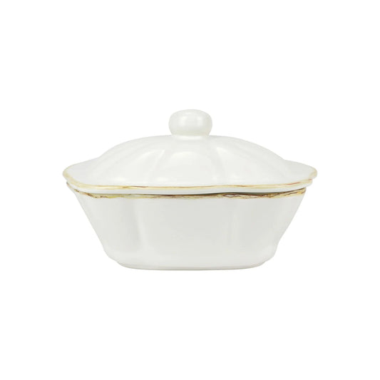 Italian Bakers White Square Covered Casserole Dish