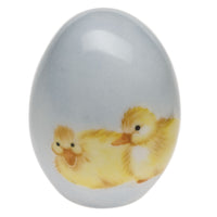 Miniature Egg — Blue & Yellow · Ducks