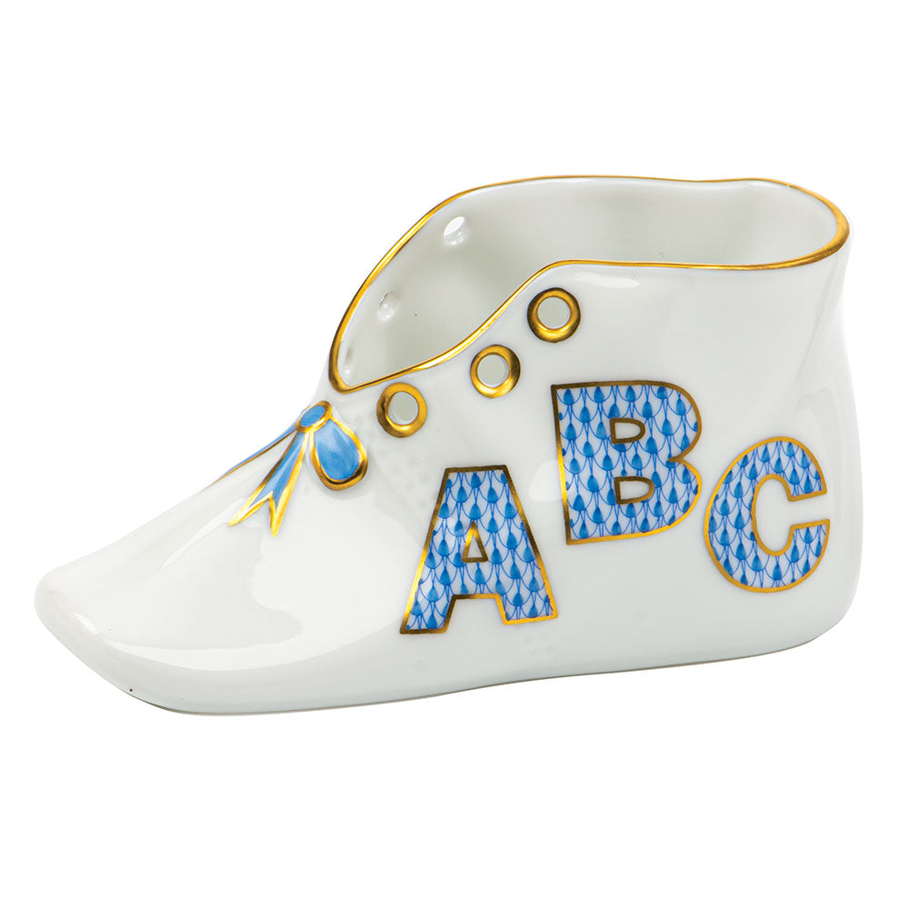 Baby Shoe with Abc — Blue (JH-33)