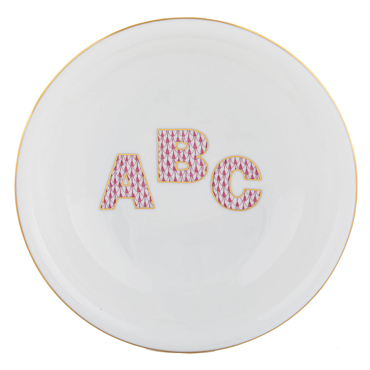 Bowl with Abc — Raspberry