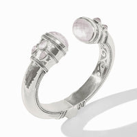 Julie Vos Sterling Cannes Cuff, Iridescent Clear Crystal