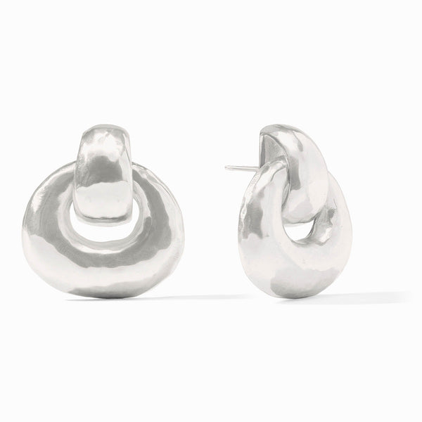 Sterling Avalon Doorknocker Earring