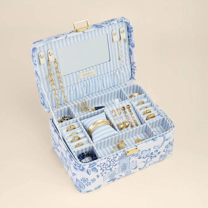 Medium Desktop Jewelry Case Garden Toile