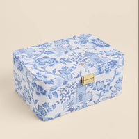 Medium Desktop Jewelry Case Garden Toile