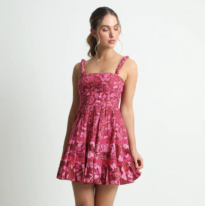 Floral Red Julietta Mini Dress