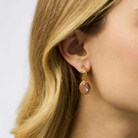 Julie Vos Jolie Hoop & Charm Earring, Rose