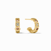 Julie Vos Jolie Hoop & Charm Earring, Multi Stone
