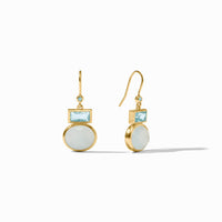 Julie Vos Jolie Midi Earring, Aquamarine Blue