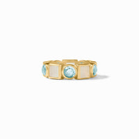 Julie Vos Jolie Ring, Aquamarine Blue
