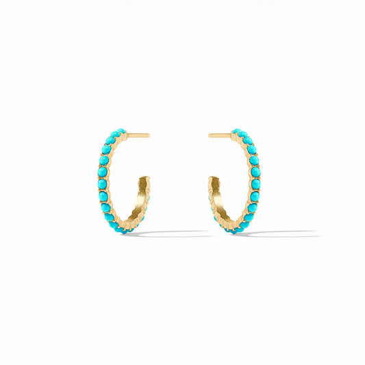 Turquoise Blue Juliet Hoop