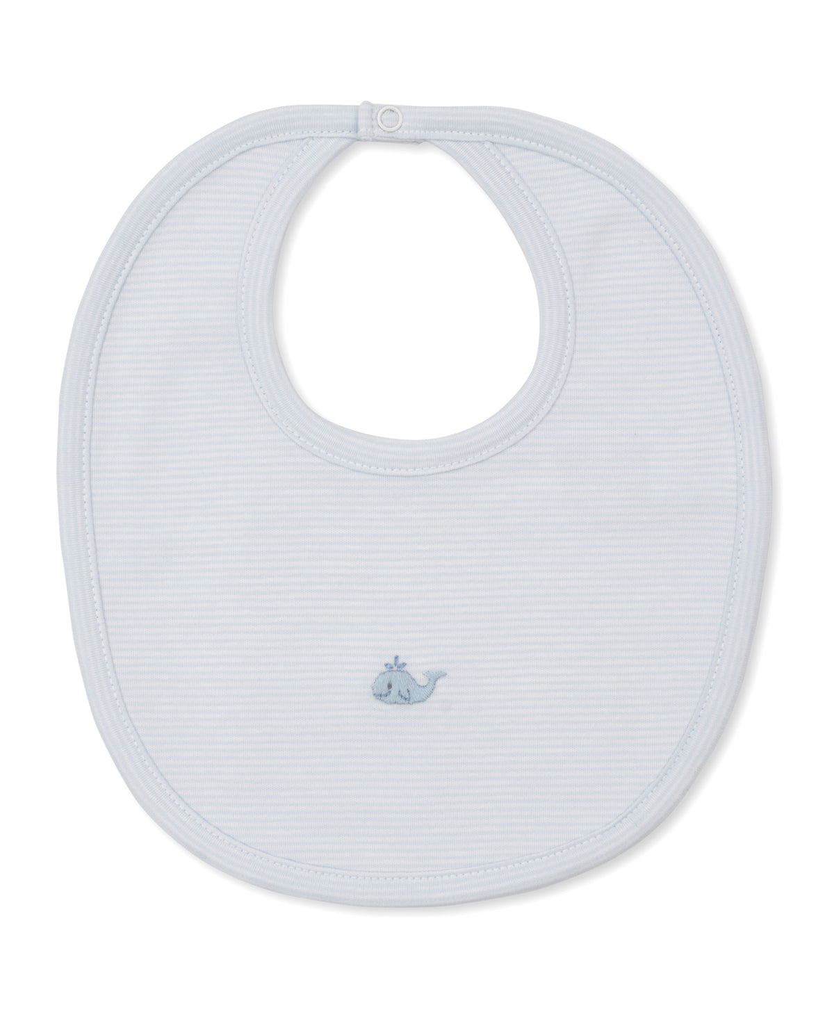 Light Blue Bib w/ Hand Emb Str - SCE Crabs & Whales