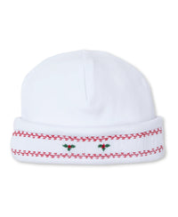 CLB Holiday Medley 24 White Hand Smocked Mistletoe Hat