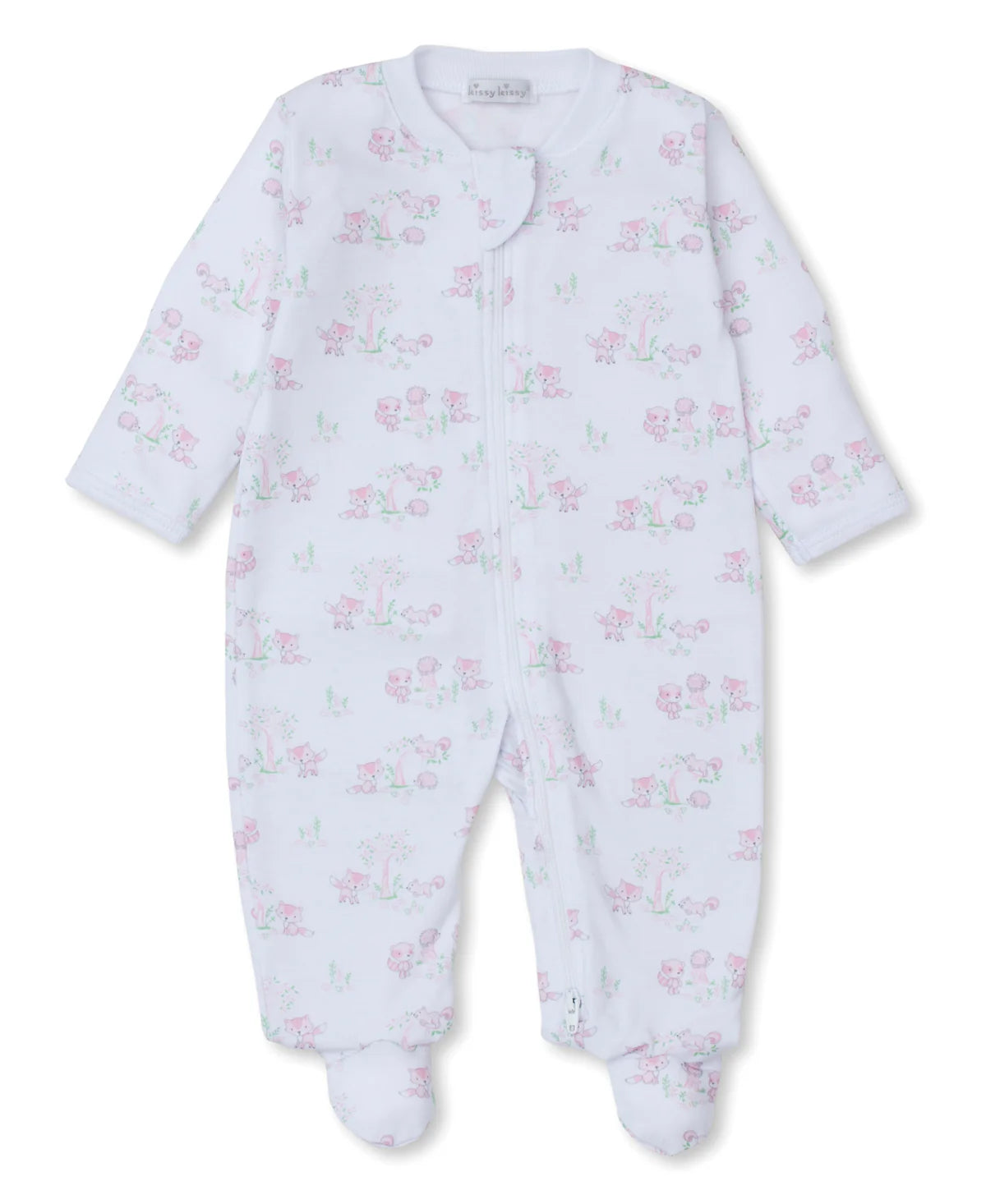 Pink Forest Fun Zip Footie