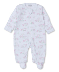 Pink Forest Fun Zip Footie