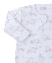 Pink Forest Fun Zip Footie