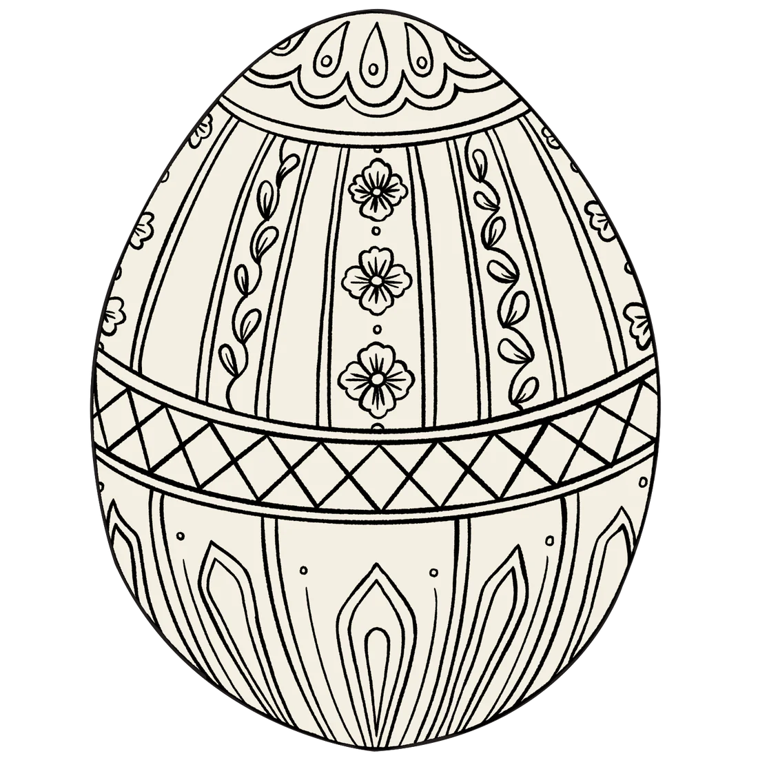 Die-Cut Coloring Easter Egg Placemat